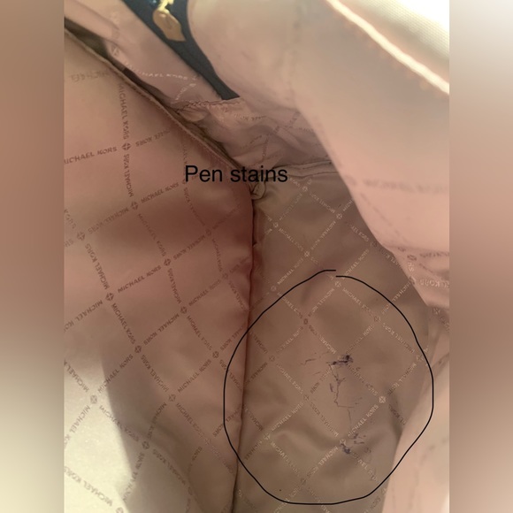 MICHAEL KORS Morgan MK Signature MD Backpack Admiral Blue Canvas & Saffiano - Picture 5 of 8